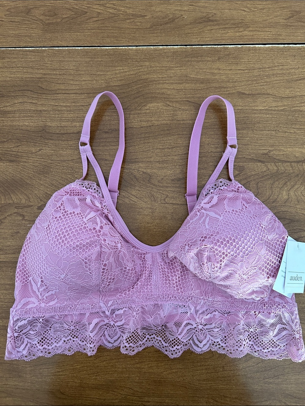Auden Lace Bralette in Dusty Rose Pink